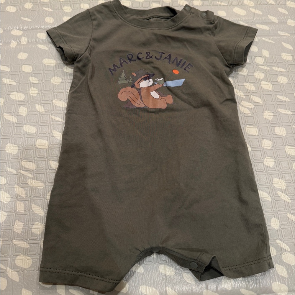 Marc Janie short sleeve romper, 3-6M